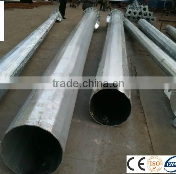 Hot-dip-galvanized Electrical Line Tubular Steel Pole Tower photo-2
