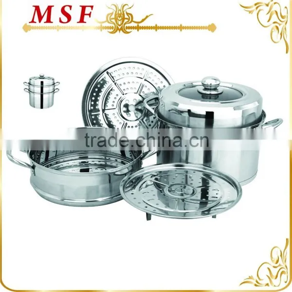 MSF-3432 2 Layers Stainless Steel Steamer Set Food Steamer photo-4