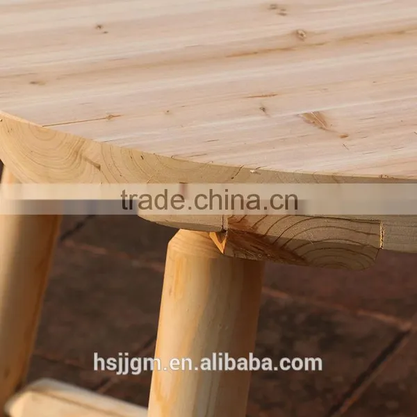 Outdoor Wooden American Leisure Garden Log Furniture photo-3