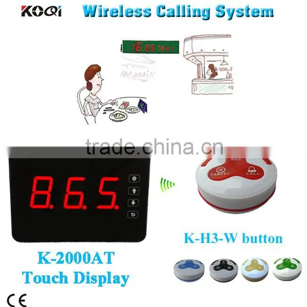 Restaurant Transmitter and Receiver Wireless Pager System K-2000AT+H3