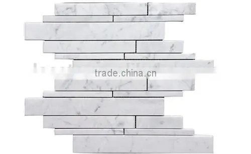 High Quality White Marble Carrara White Mosaic for Interior Decoration photo-5