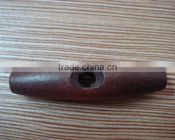 50.5 mm New Style Dark Brown Natural One Holes Horn