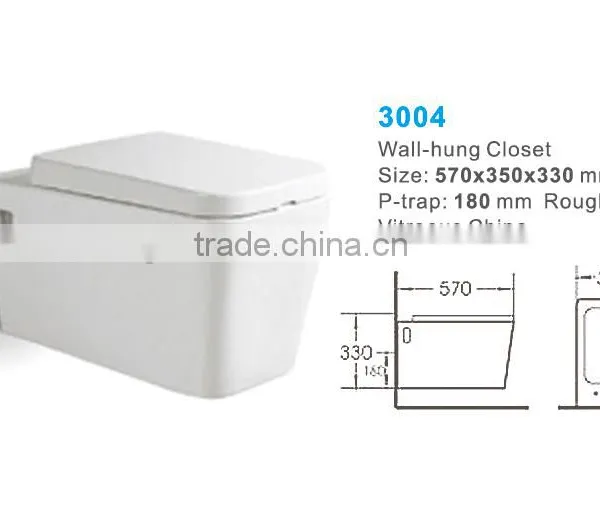 Ceramic Wall Hung Toilet and Wall wc for Hotel Toilet photo-4