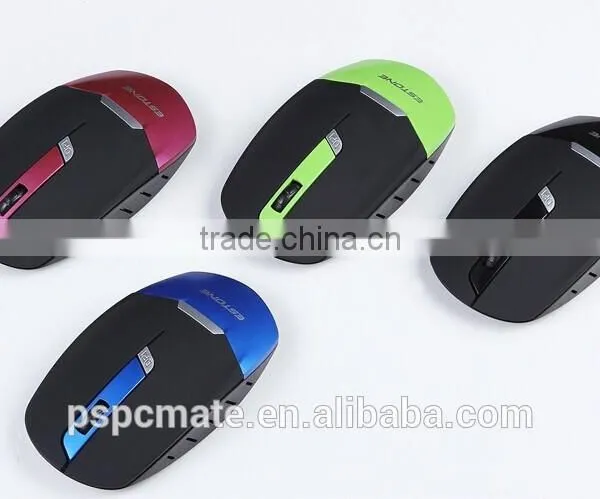 2015 Newest Design 2.4GHz USB Optical Red Light Wireless Mouse USB Receiver PC and Laptop photo-2