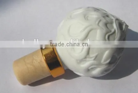 decorative ceramic cap ball cork
