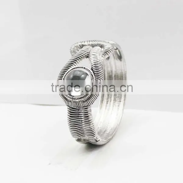 Trendy Stainless Steel Crystal Rhinestone Evil Eye Bracelet Bangle photo-2
