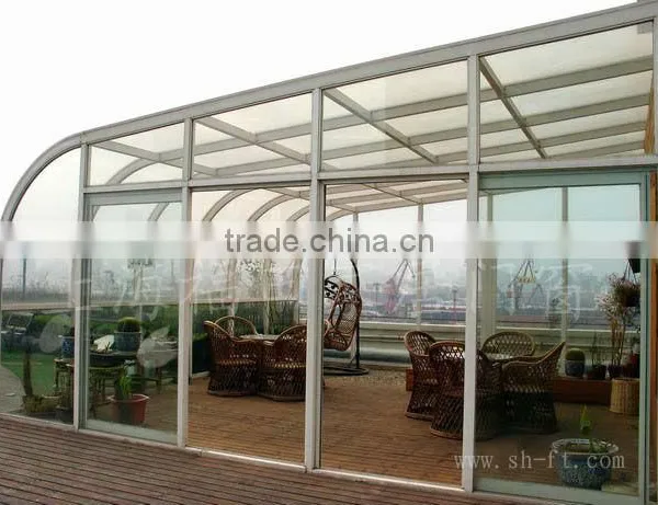 Sunlight Room With Laminated Glass,lowes Sunrooms and Curved Glass House