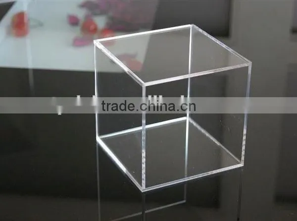 2015 New Design Delicate Square Acrylic Napkins Paper Box ,acrylic Tissue Box With Printing for Sale photo-2