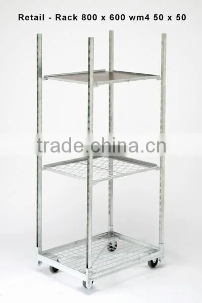 Metal Slider Flower Cart Trolley and Rack photo-6
