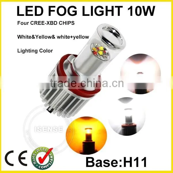 Amber /white Cre-e Chip Full Kit Car Spare Parts H8/H10/H11/H16/9005/9006 Car Fog Light Led photo-3