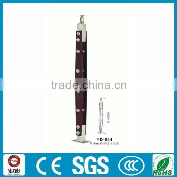 Stainless Steel Wood Balcony Baluster Design photo-3