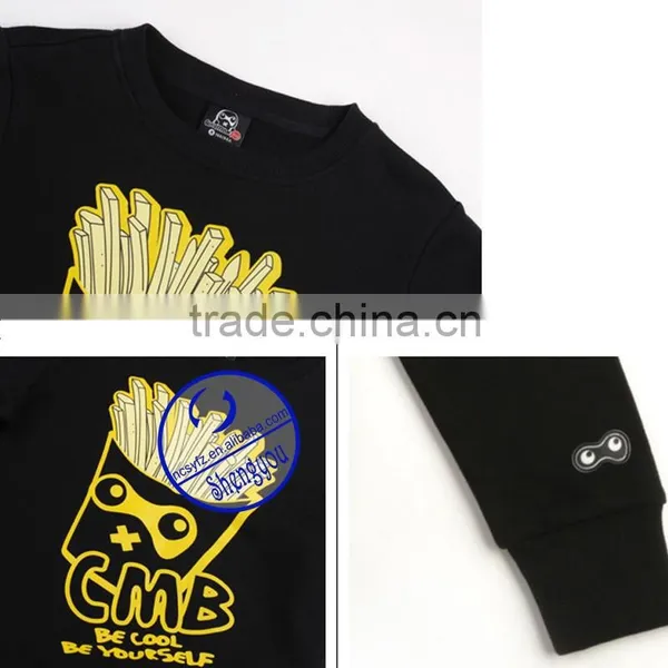 Wholesale Custom 100 Polyester Mens Printed Pullover Sweatshirt photo-4