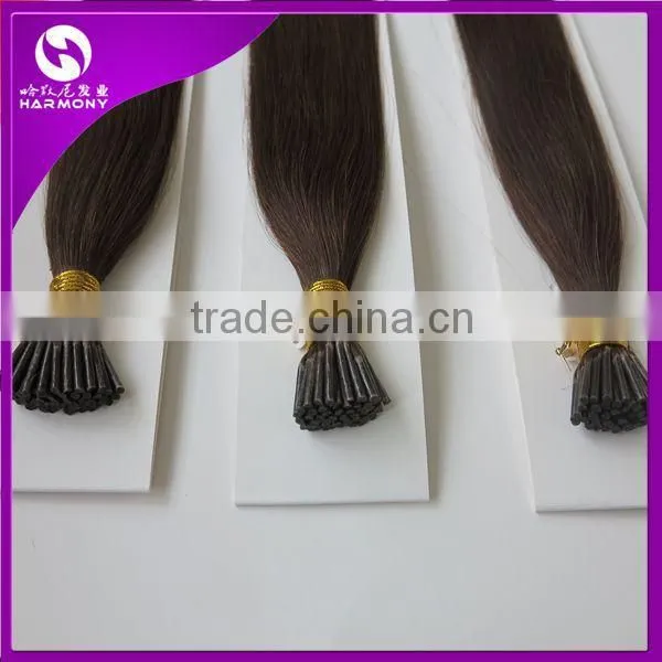 100% Double Drawn Remy Wholesale Pre Bonded Hair i Tip Brazilian Hair Extension photo-2