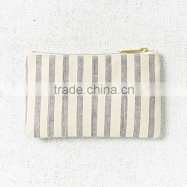 Striped Canvas Makeup Bags photo-2