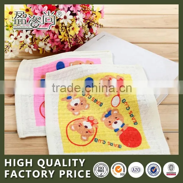 China Wholesale Beautiful Small Size Face Towels Fiber Children Cartoon Hand Towels With Flowers photo-2