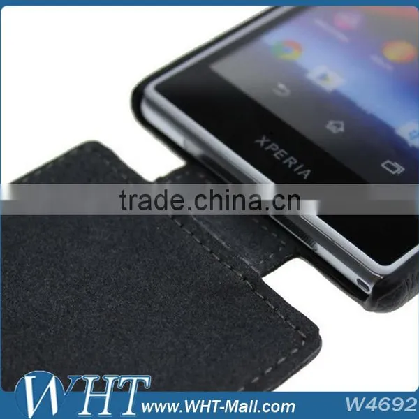 For Sony Xperia Z1 L39h Litchi Leather Flip Mobile Phone Case, New Products Leather Case for Xperia Z1 L39h photo-5