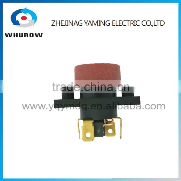 Ignition Momentary Press Push Button Switch YC01 Emergency Stop 4 Pin On Off Red Sign Wiring Brass Feet photo-3