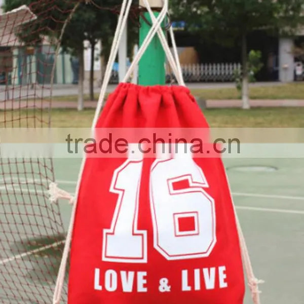 Hot Sale Cotton Canvas Drawstring Bag for Sport Supplier's Choice photo-2
