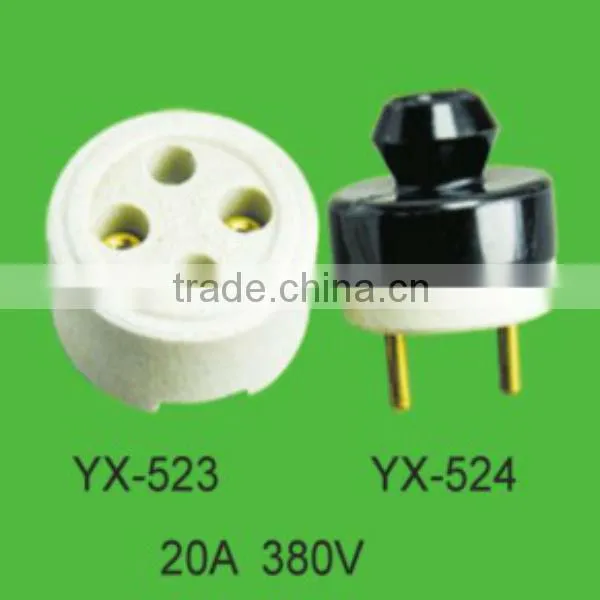 Electrical Porcelain Plug With Socket