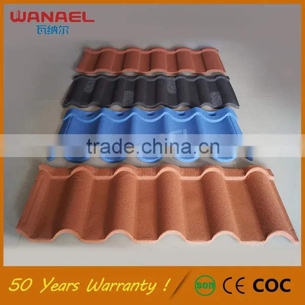 Guangzhou Roofing Shingles Wanael Nolan 2016 New Style USA Roof Tile, Colorful Stone Coated Steel Roofing Tile photo-5