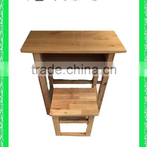 Wooden School Desk Combo Desk School Desk With Bench HXZY068 Wood Desk