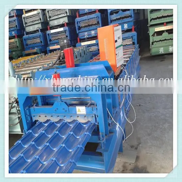 828 Color Steel Metal Glazed Tile Roofing Rolling Machine Manufacturing In China photo-2