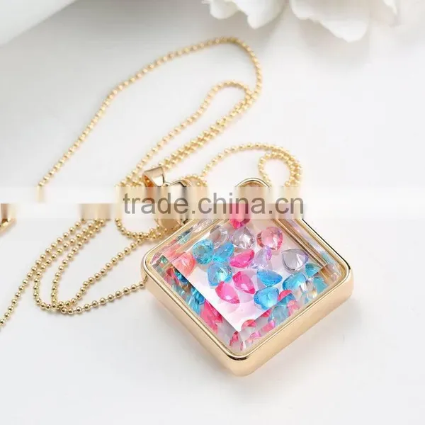 Wish Ruby Diamond Stone Chain Necklace Designs photo-2