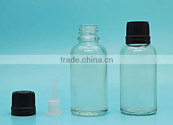 30ml 1oz Clear Glass European Dropper Bottle for Essential Oil or Olive Oil photo-2