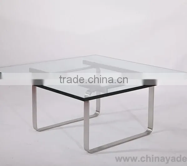 Luxury Furniture Office Furniture Stainless Steel Legs Glass Furniture photo-3