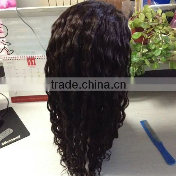 Brazilian Hair Full Lace Wig Deep Curl Silk Top Full Lace Wig Human Wig photo-4