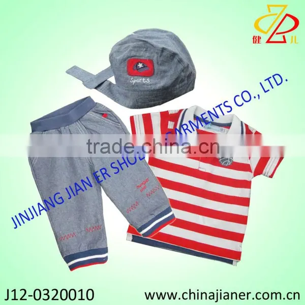 New Summer Fashion Cotton Boy 3pcs Gift Set photo-2