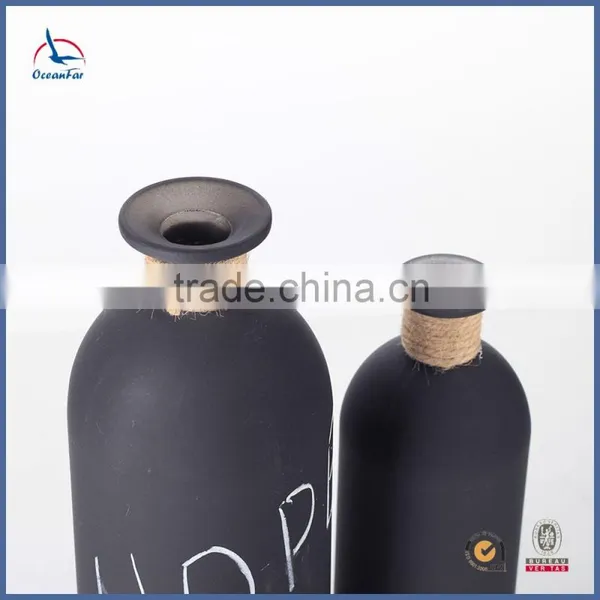 Chalkboard Flower Vase Glass High Quality Decorative Glass Vase photo-3