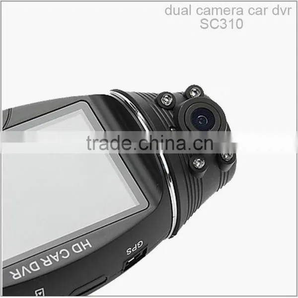 Wide Angle 120/140 Degree Adjustable Full HD Dual Camera Dash Cam photo-3