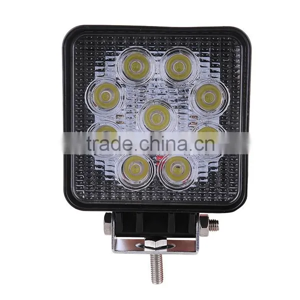 New Type Square Auto Led off Road Light Cheap Price 27w Led Work Light