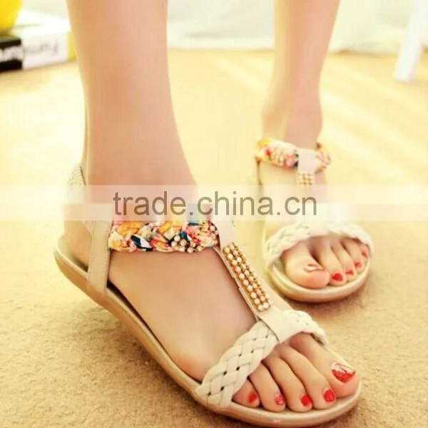 2015 New Style Breathable Flat Summer Sandals Wholesale photo-2