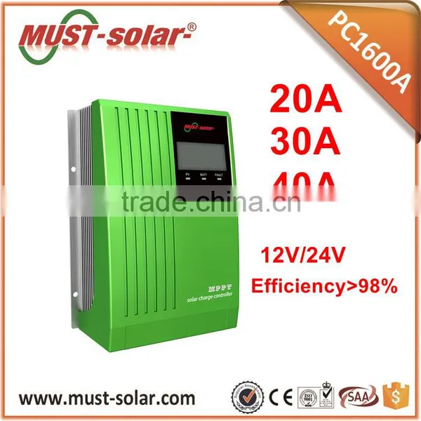 20A 30A 40A MPPT Solar Charge Controller 12v 24v