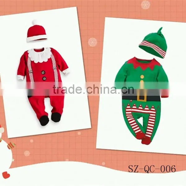 2015 Trade Assurance Santa Claus Style Baby Christmas Costume With Hat photo-5