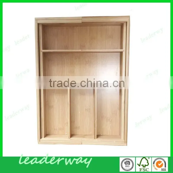Natural Bamboo Kitchen Expandable Organizer photo-2