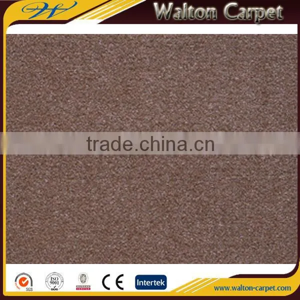 100% Polyester Wall to Wall Non-woven Needle Punched Brown Carpet