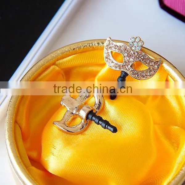 Rhinestone Dust Plug Luxurious Crown Earphone Dust,promotion Gift A108 photo-4