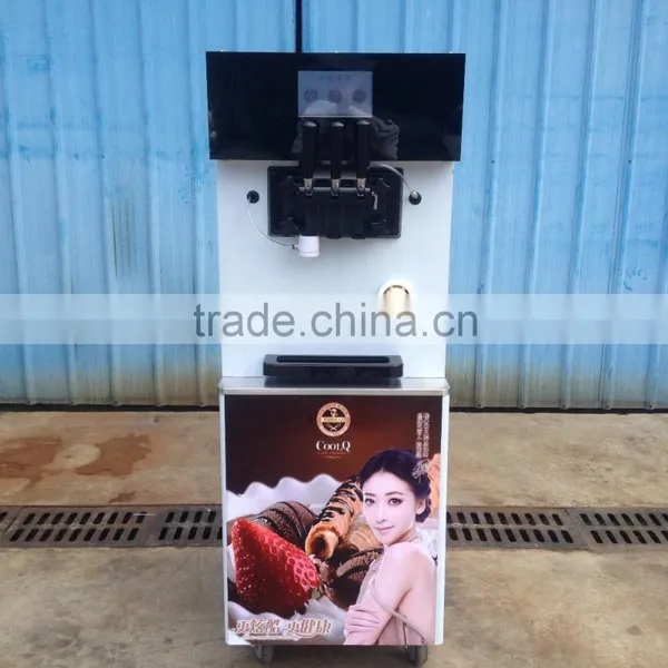 Digital Touch Screen Frozen Yogurt Rainbow With Jam Centre Soft Ice Cream Machine photo-2