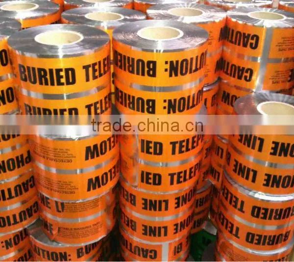 Underground Detectable Barricade Tape Detectable Warning Tape