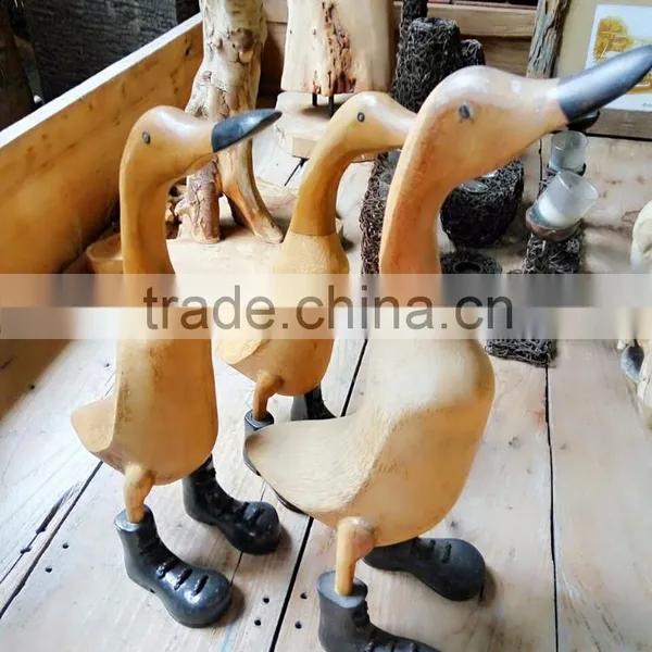 Bamboo Ducks (Set of Three) Animal Series Home Decoration photo-2