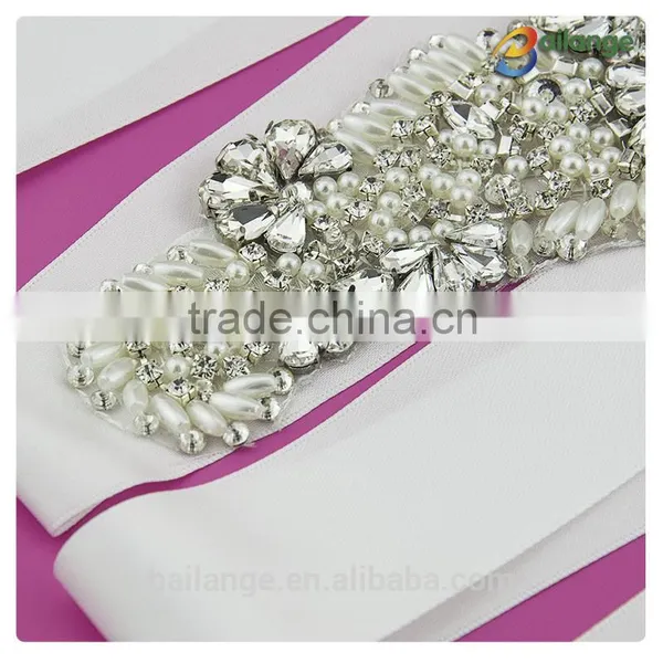 Crystal Hot Fix 2014new Acrylic Rhinestone Trimming Applique Transfer for Dresses photo-3