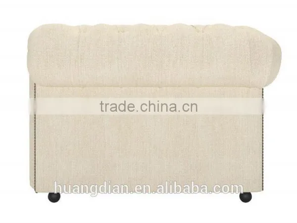 Foshan Custom Made Furniture Color Optional 3 Seater Wooden Handcrafted Backrest Chesterfield Sofa photo-2