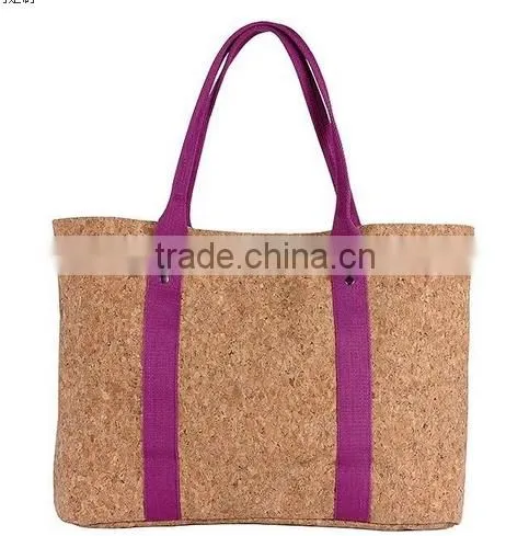 New Arrive Eco-freindly Cork Leather Women Tote Bag( W026)
