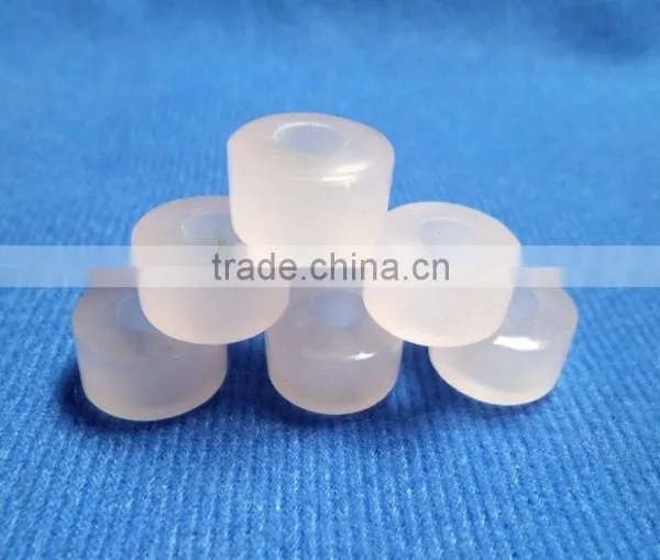 AAA Rose Color Quartz Smooth Handmade Big Hole Tyre Beads