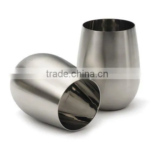 Stainless Steel Stemless Wine Glasses