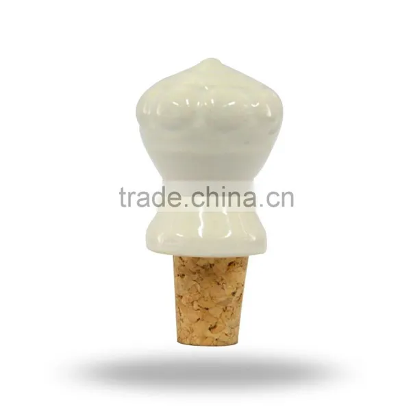 Ceramic White Bird Bottle Wine Stopper photo-3