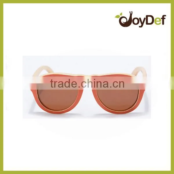 All Age Warm Tone Fashion Bamboo Wood Sunglasses Wooden Sunglasses With Polarized Lens photo-2